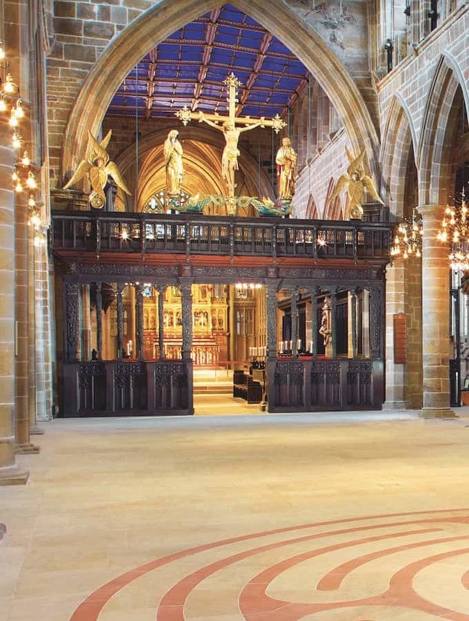 Wakefield Cathedrals at Night March 2020