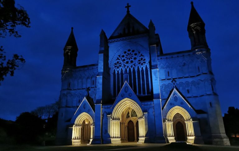St Albans Cathedral All Blue