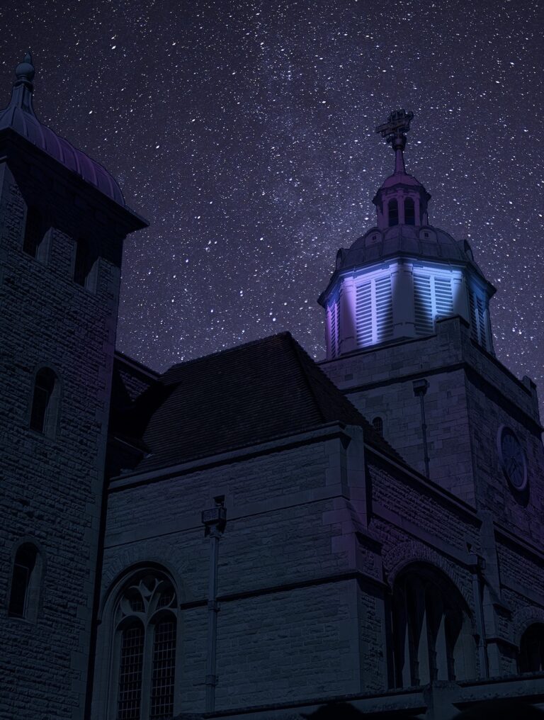 Portsmouth Cathedrals at Night 14th May 2022