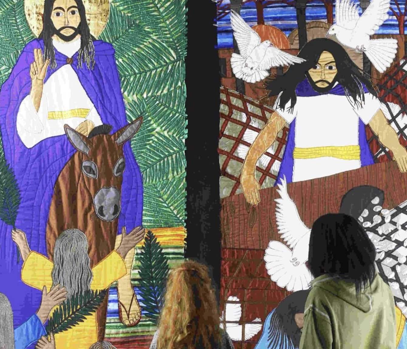 Southwell Minster hosts mammoth telling of the Bible stitch by stitch - Threads through the Bible