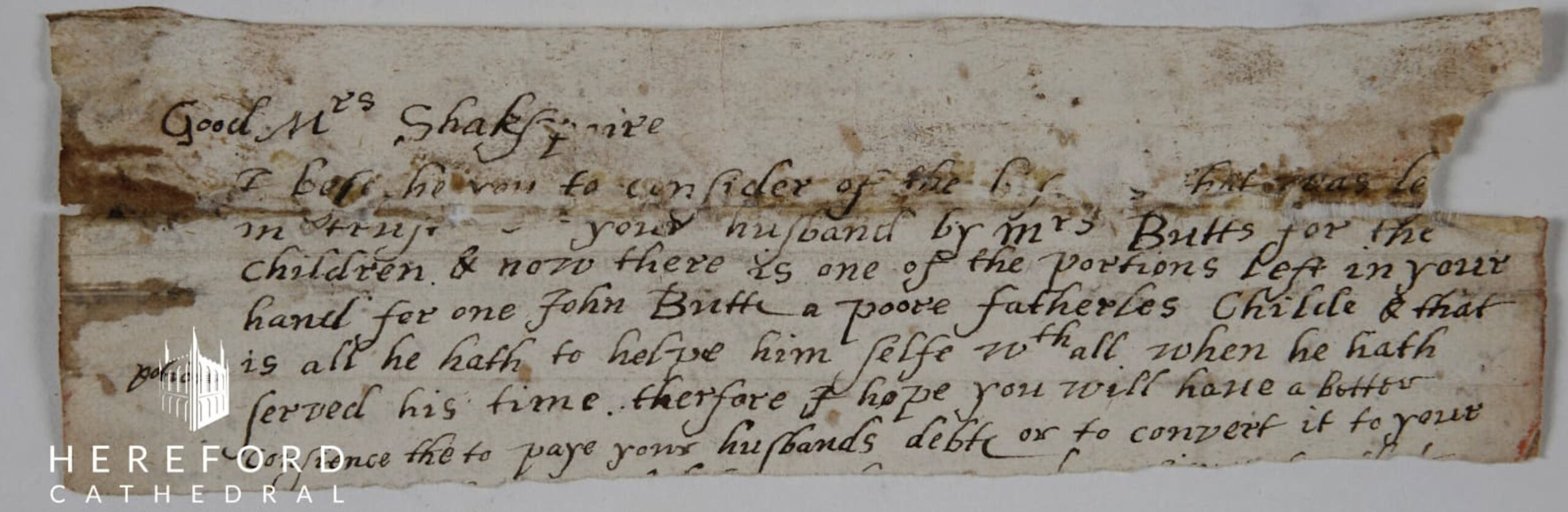 Happy Birthday William Shakespeare - Hereford Cathedral