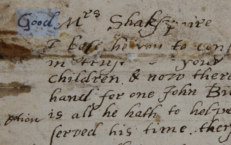 In the company of Good Mrs Shakspaire - Hereford Cathedral