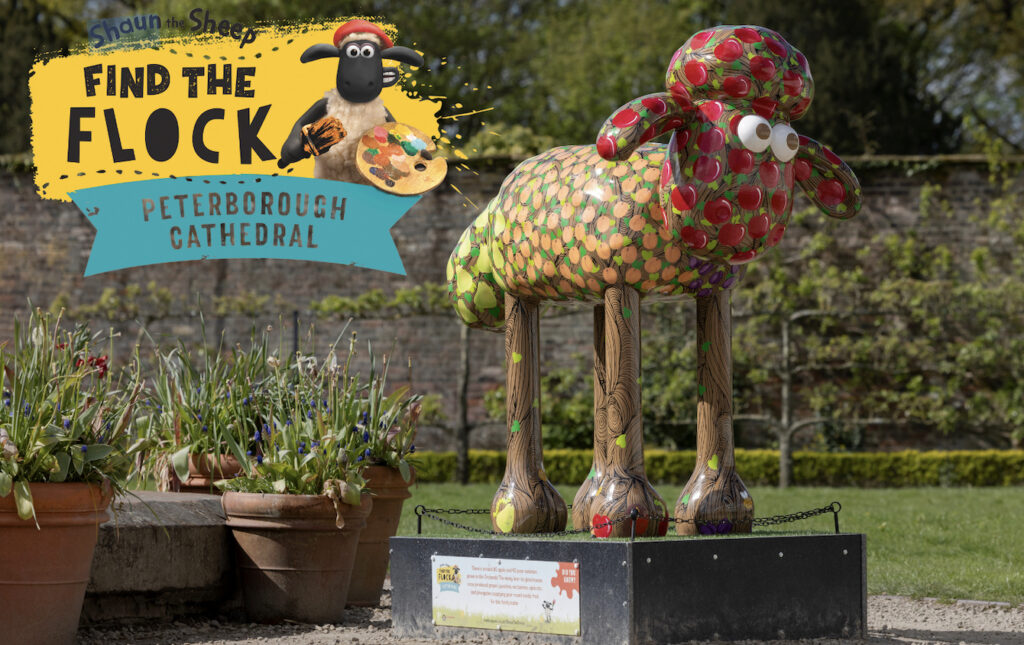Peterborough Cathedral gets ready for Shaun the Sheep