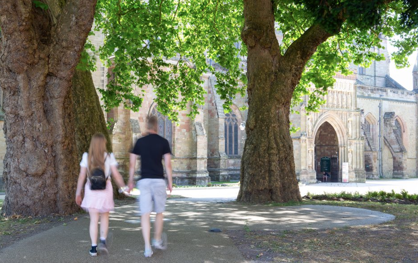 Worcester Cathedral Unveils New Outdoor Space as College Yard Landscaping Project Completes