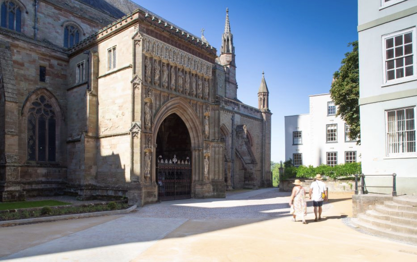 Worcester Cathedral Unveils New Outdoor Space as College Yard Landscaping Project Completes
