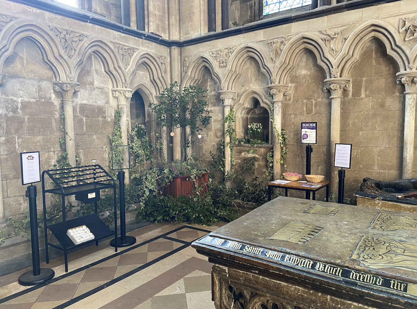 Worcester Cathedral Installs Reflective Space to Mark World Suicide Prevention Day