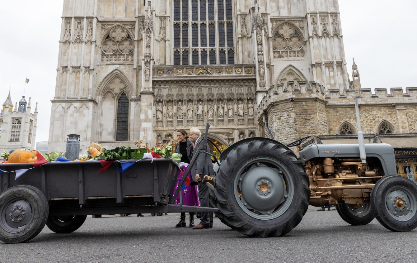 Westminster Abbey celebrates the harvest with national service with the Queen in attendance