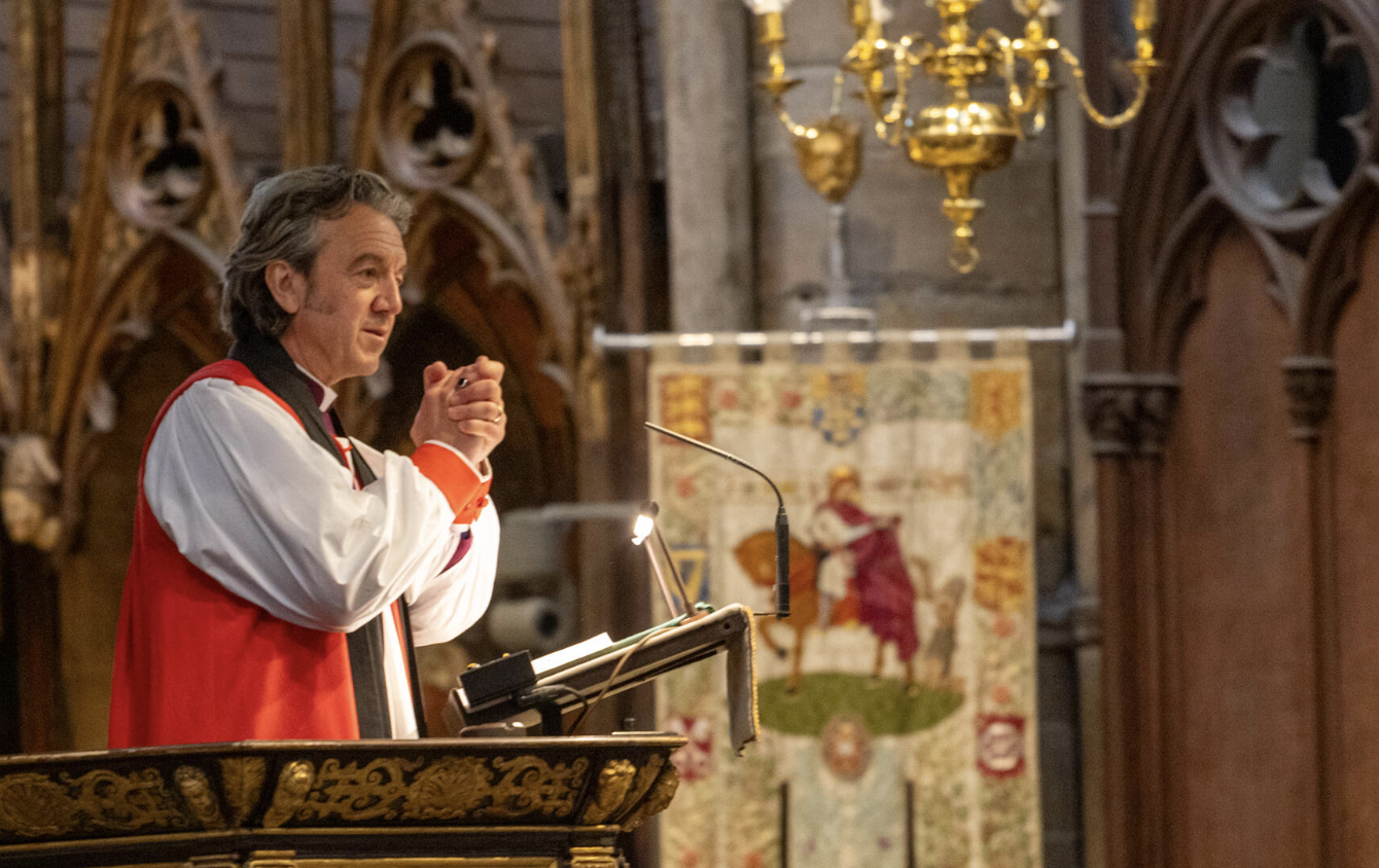 Westminster Abbey celebrates the harvest with national service with the Queen in attendance