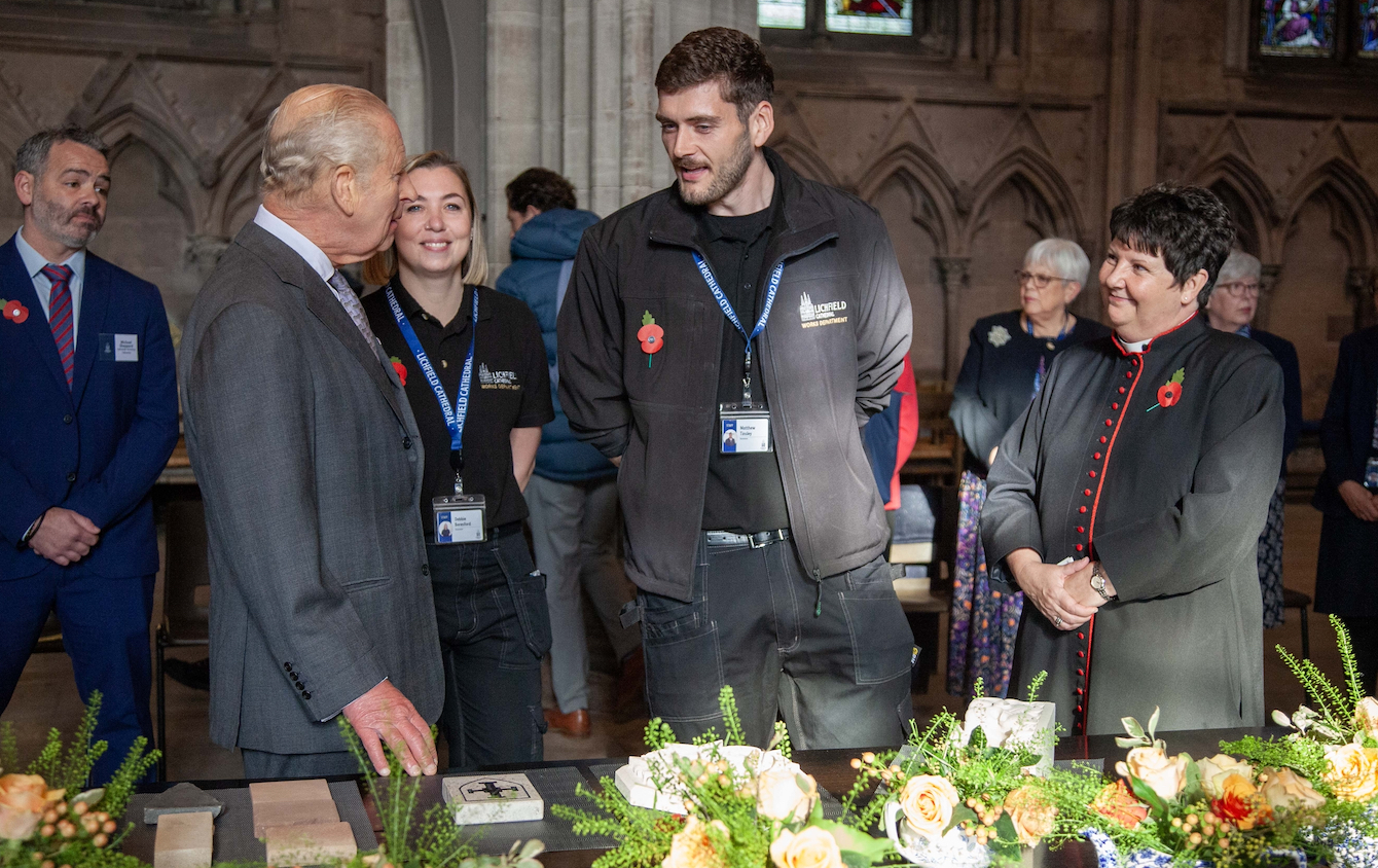 HRH King Charles III at Lichfield Cathedral