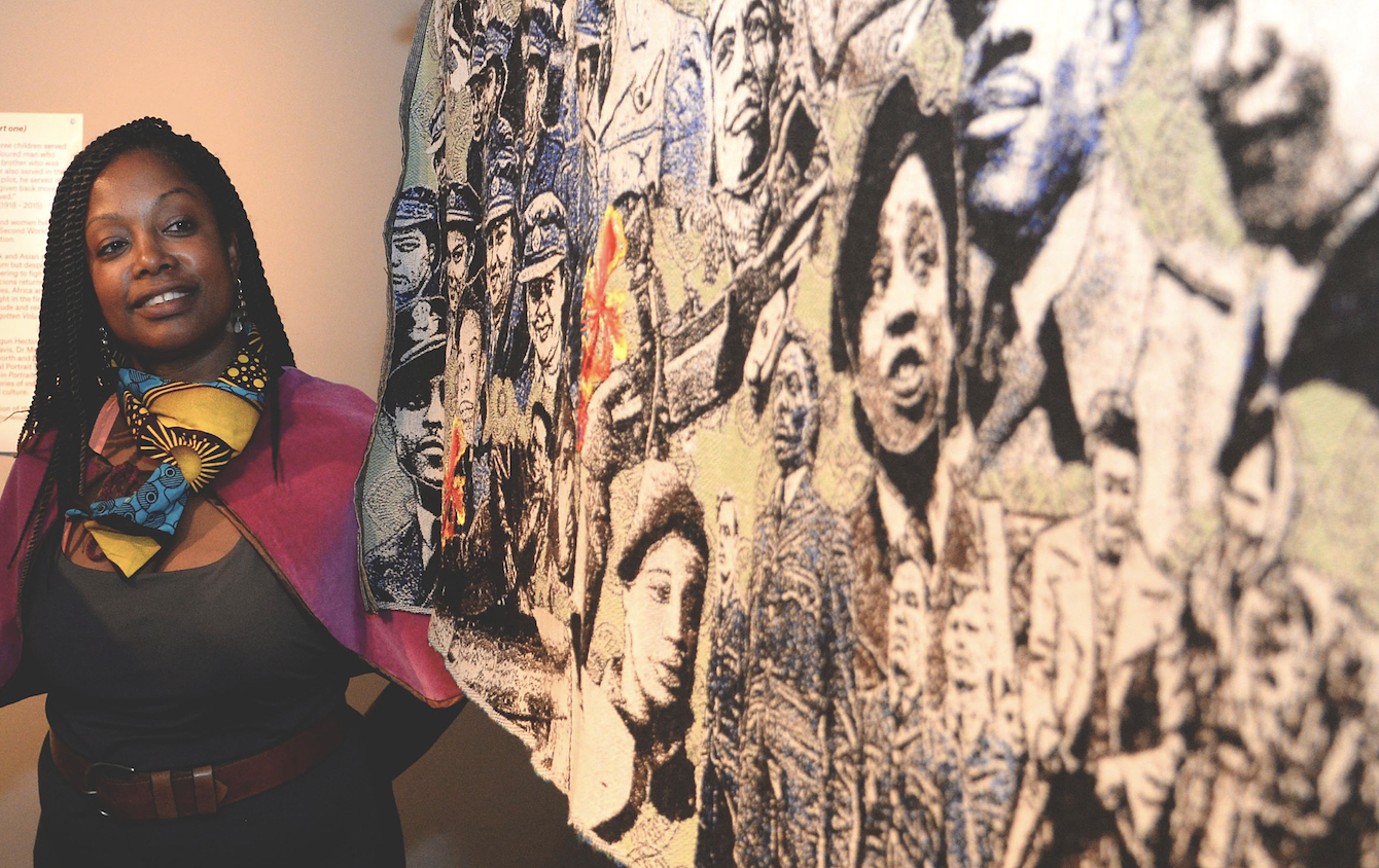 Remembrance at Wells Cathedral - Tapestry of Black Britons