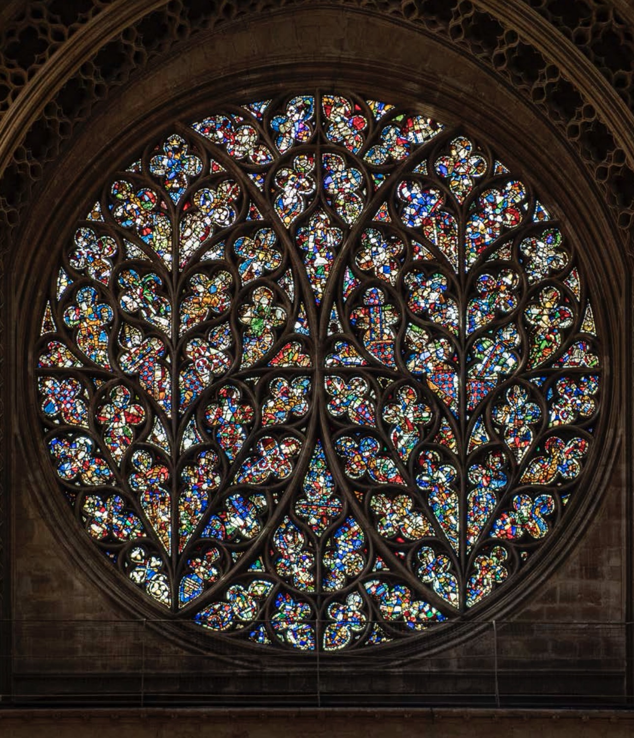 LINCOLN CATHEDRAL Bishop’s Eye Rose Window (c.1330s)