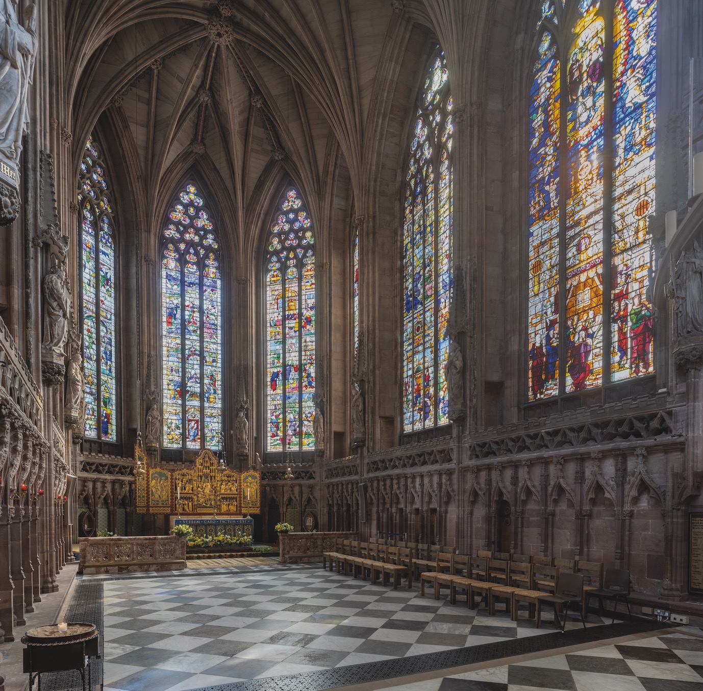 LICHFIELD CATHEDRAL Herkenrode Glass (created 1530s, installed in Lichfield Cathedral 1805)