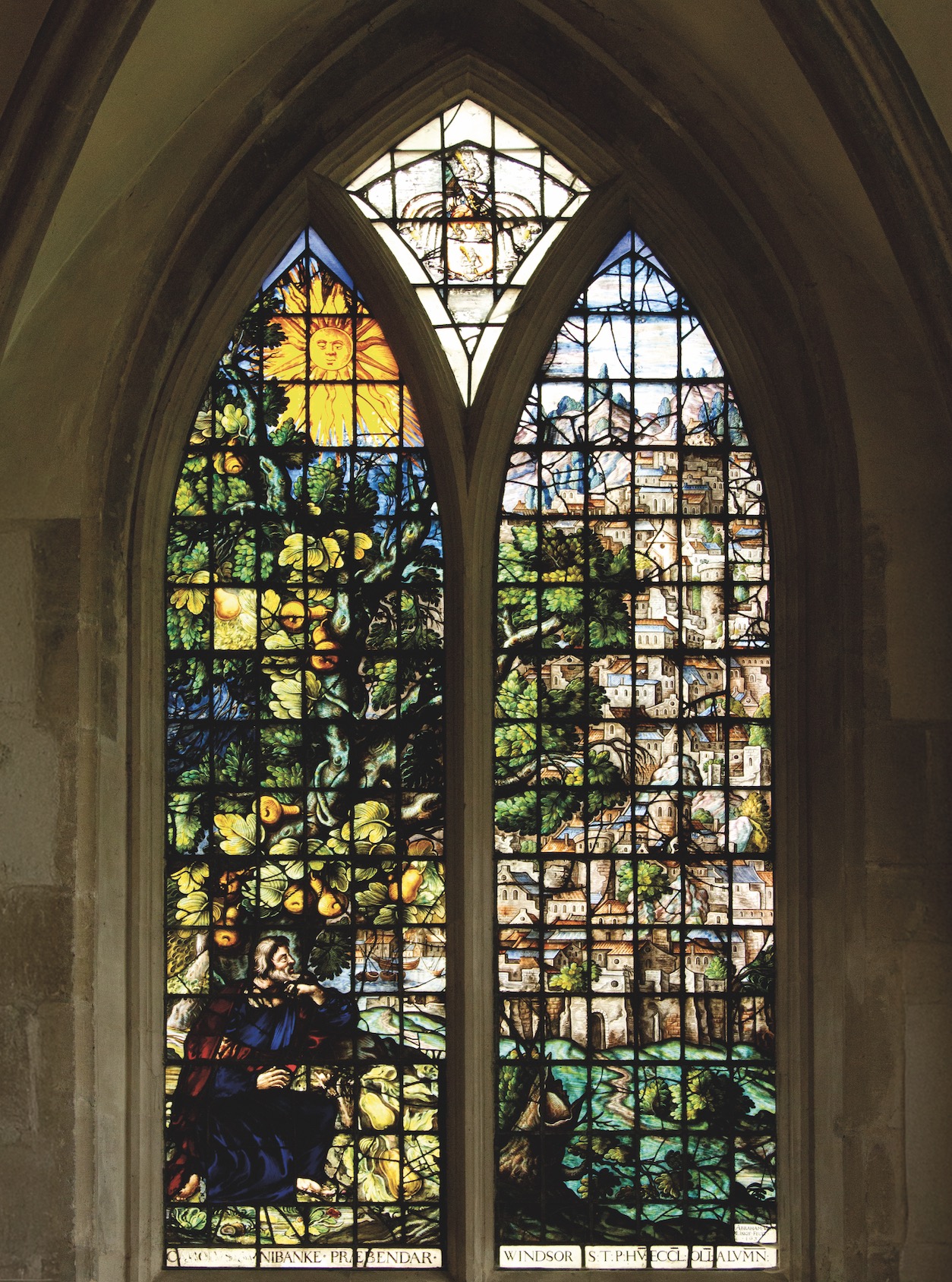 CHRIST CHURCH CATHEDRAL, OXFORD Jonah Window (1631)