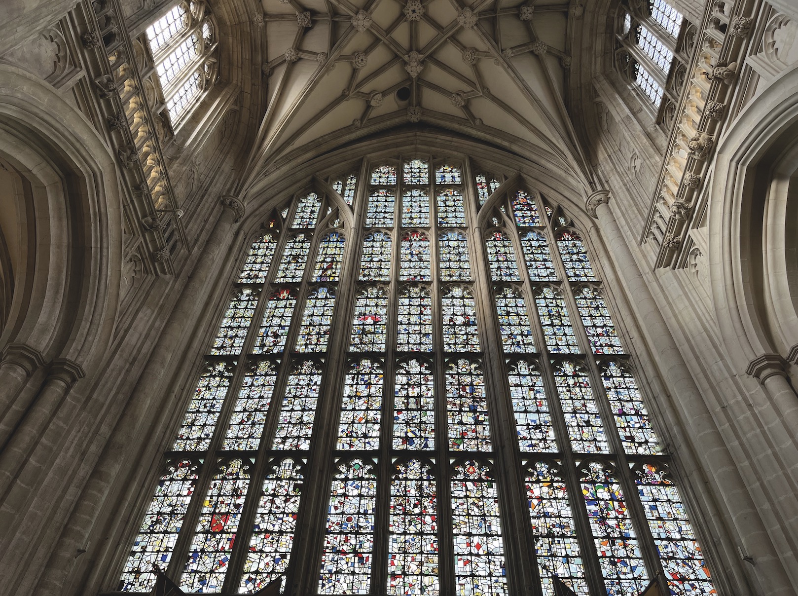 WINCHESTER CATHEDRAL Great West Window (glass replaced after 1660)