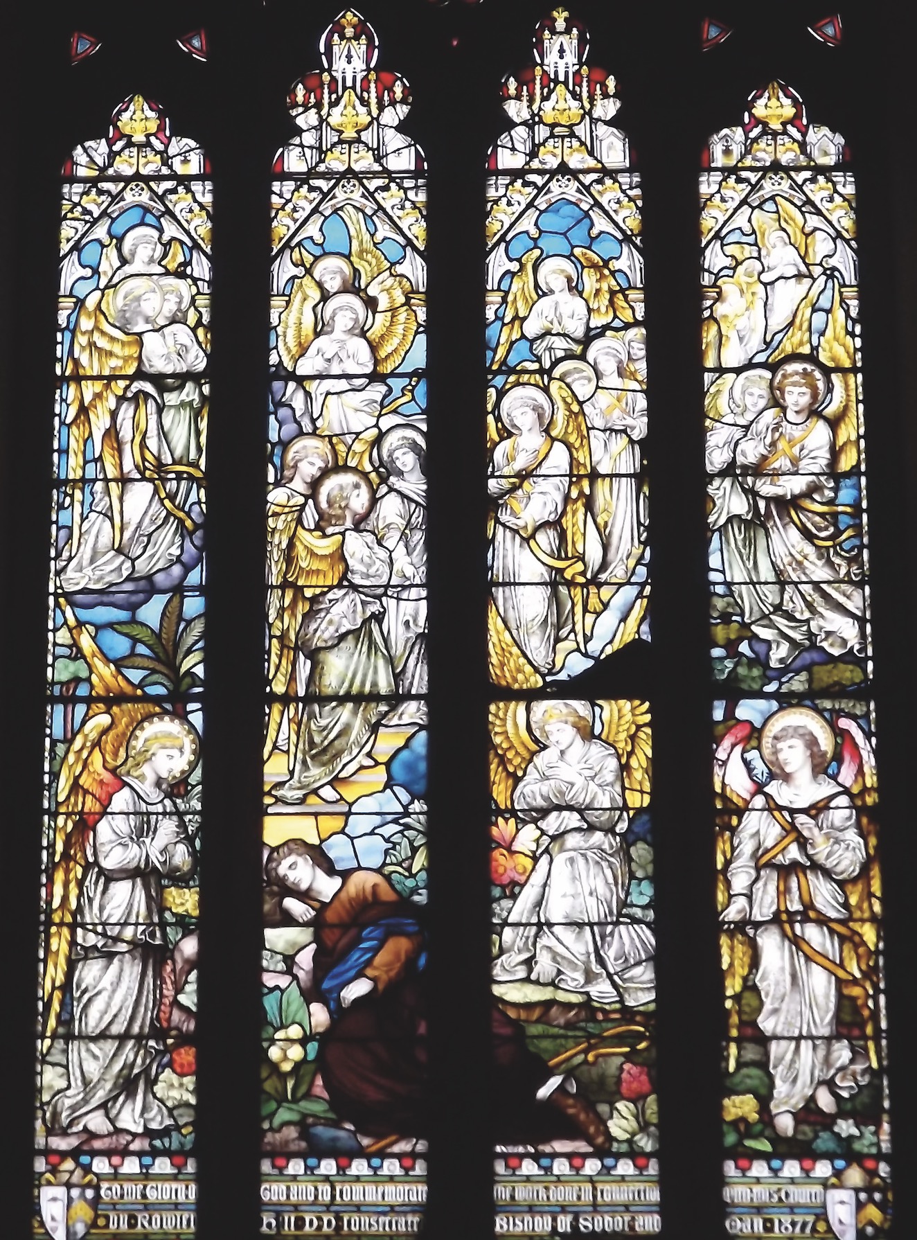 ST GERMAN’S CATHEDRAL, ISLE OF MAN Jacob’s Ladder or Bethel Window (1878)