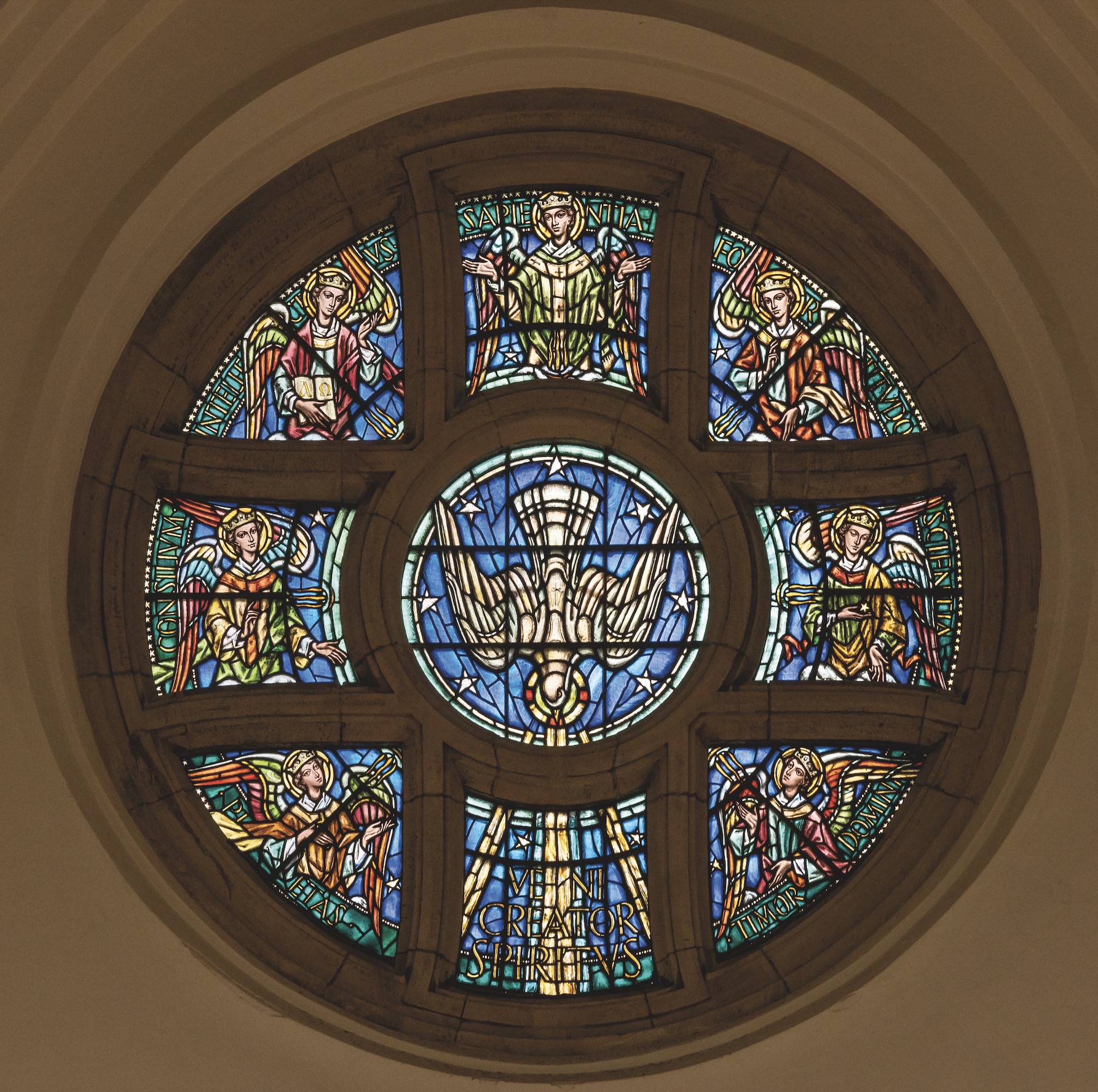 GUILDFORD CATHEDRAL East, Rose Window (commissioned 1939 – dedicated 1952)