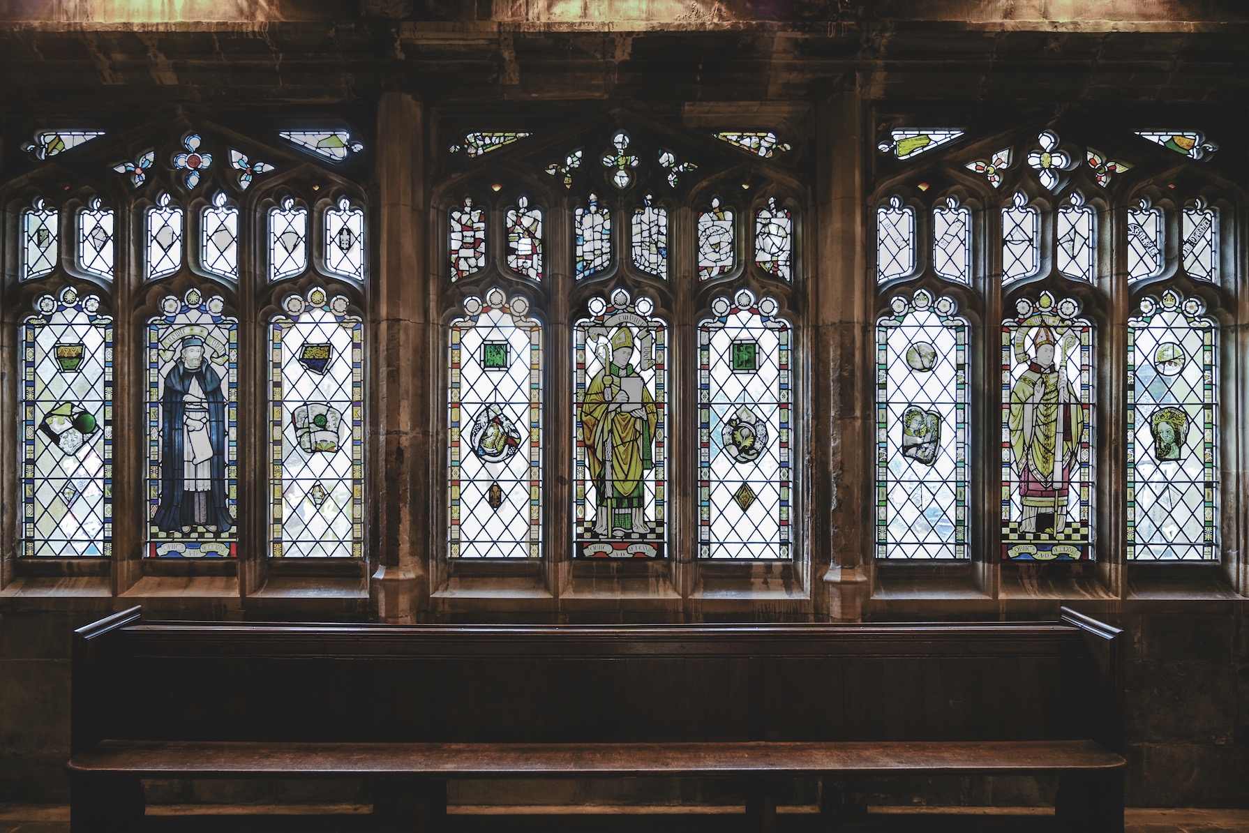 BRISTOL CATHEDRAL Windows in the East Walk of the Cloister (1953)