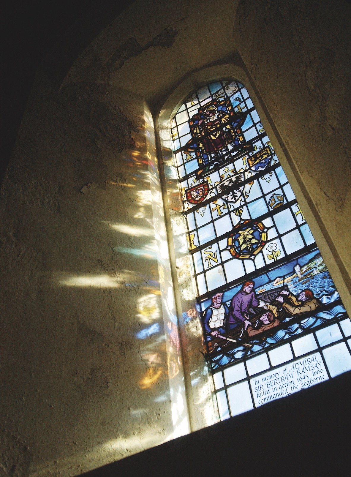 PORTSMOUTH CATHEDRAL Dunkirk and D-Day Windows (1956)