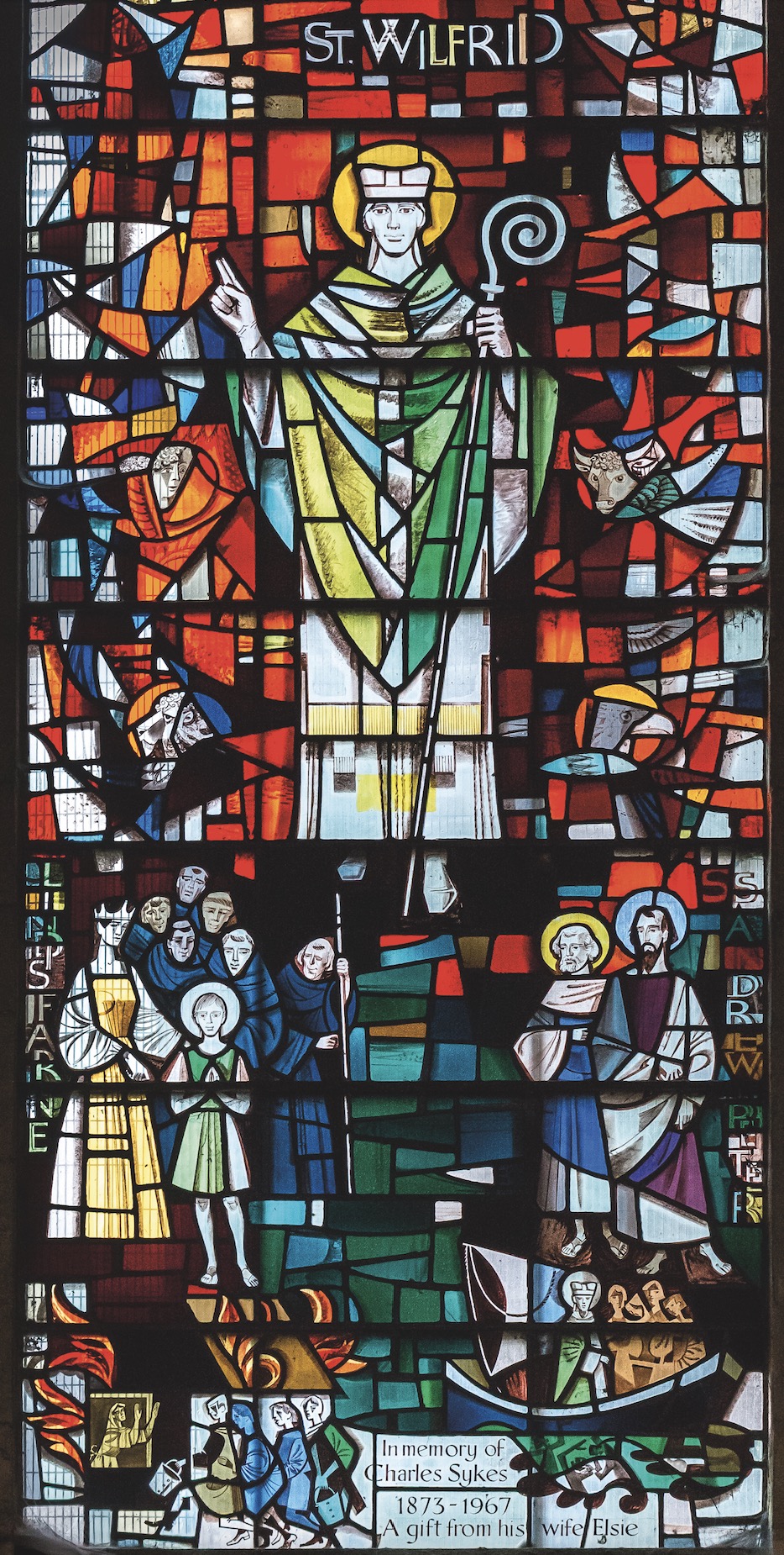 RIPON CATHEDRAL St Wilfrid Window (1977)