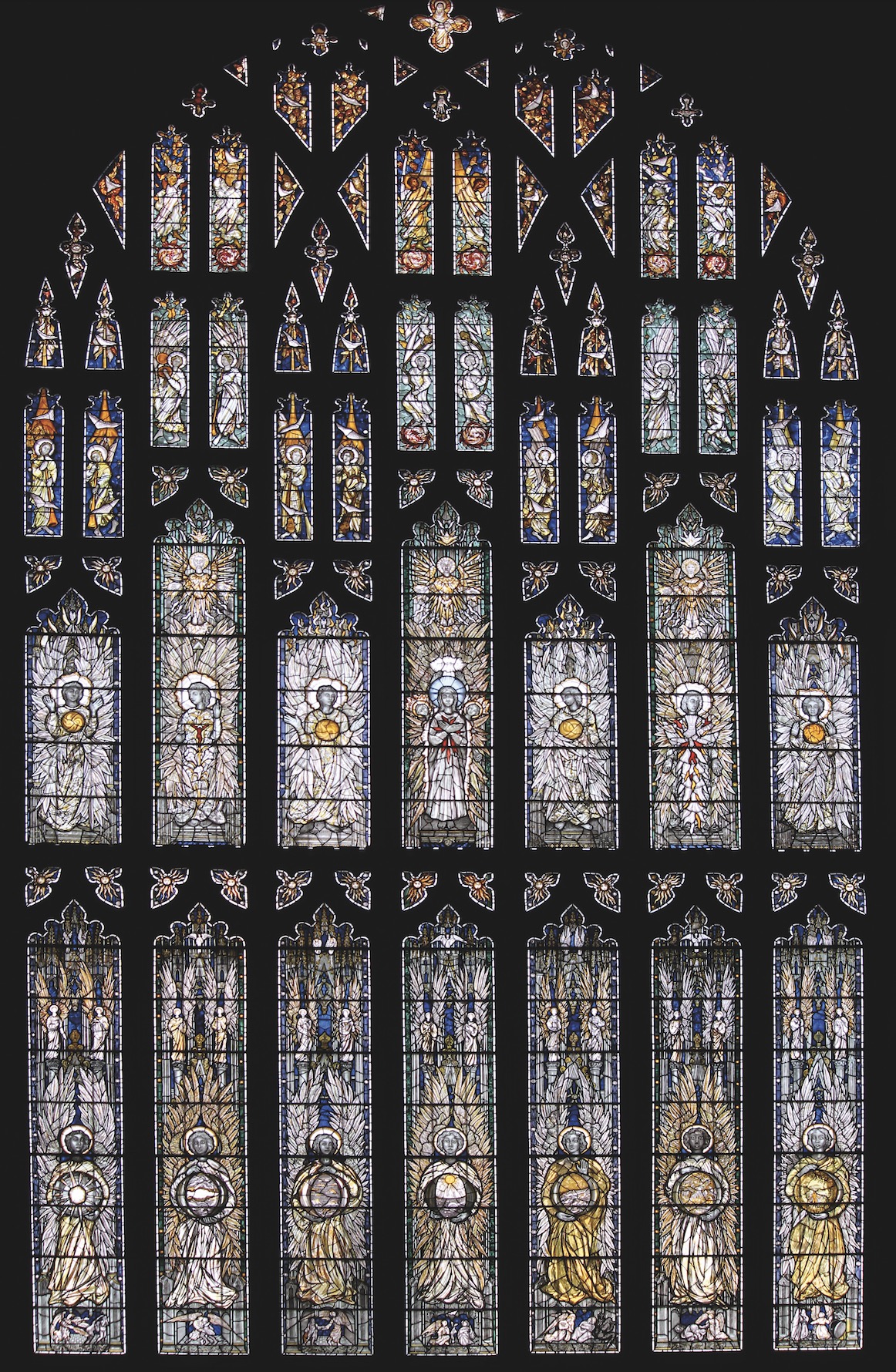 SOUTHWELL MINSTER Angel Window or Great West Window (1996)