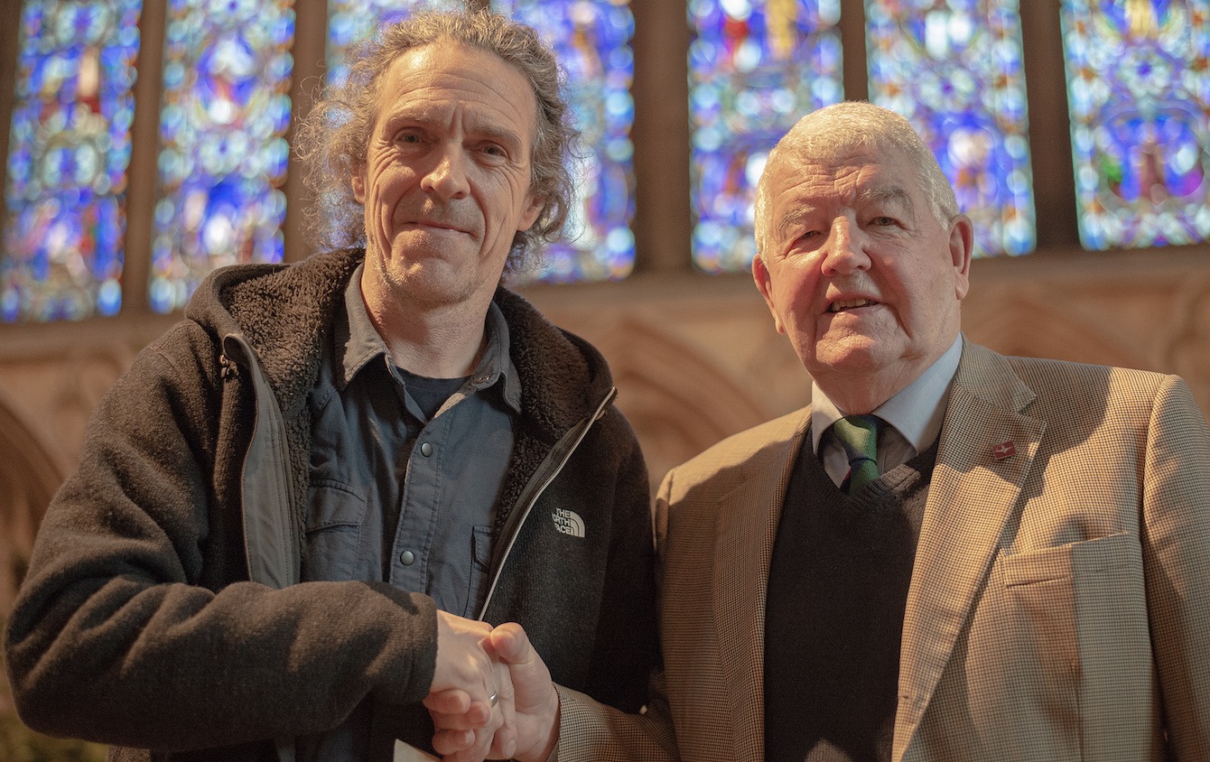 Dan Beal, a glazier at Lincoln Cathedral has received a special award for his dedication and the quality of his work.