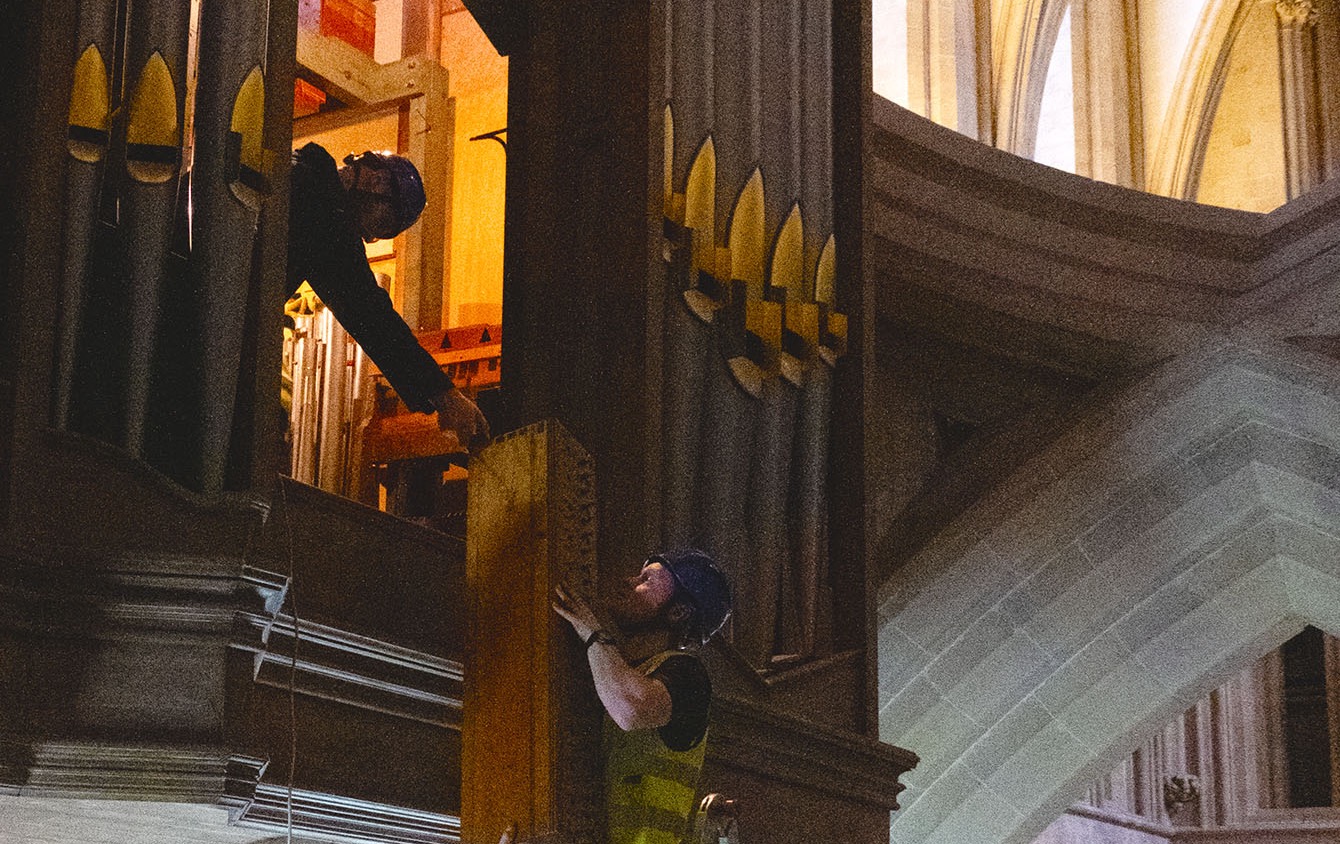 Wells organ sets off on its journey to refurbishment