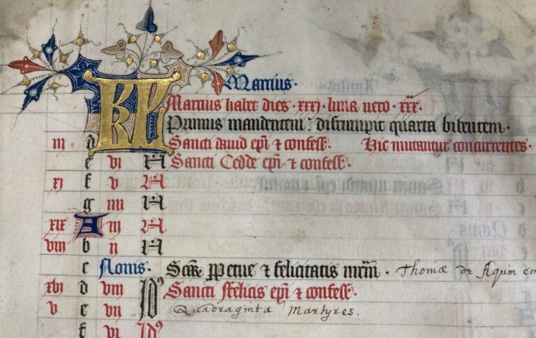 image from The Bury Psalter – St Edmundsbury Cathedral