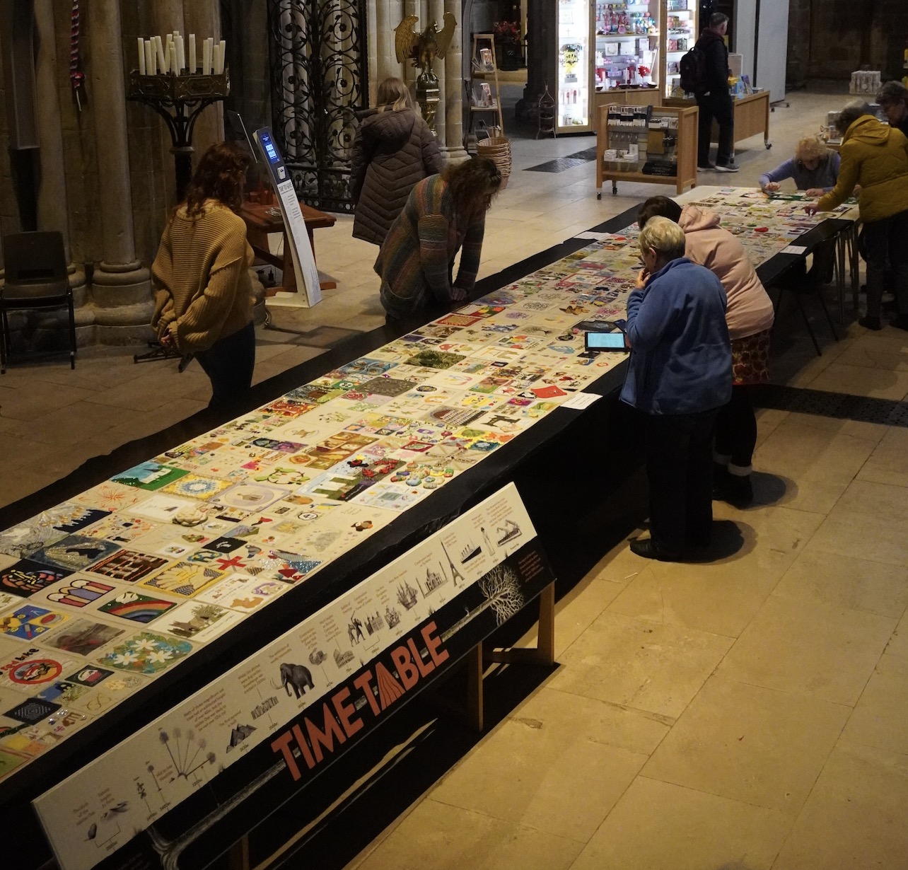 Common Threads is a 15-metre table runner created especially for the Jubilee Oak Table for the Nation in partnership with The Fabric Vault.