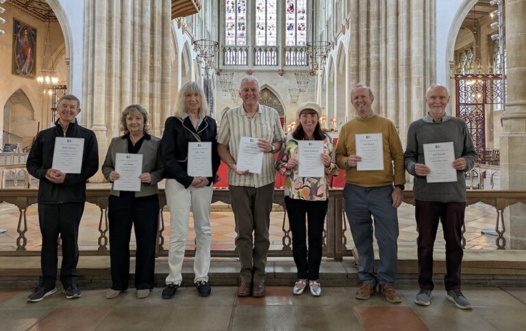 St Edmundsbury Cathedral - Tour Guides Awarded White Badge Accreditation