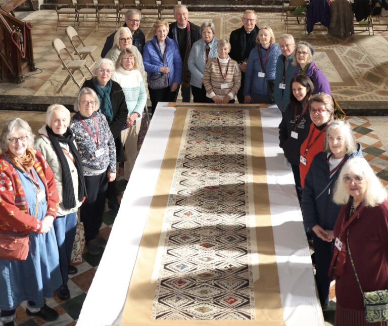 From Medieval Ceiling to Modern Masterpiece: Peterborough Cathedral Reveals Medieval Nave Ceiling Depicted in Stitches