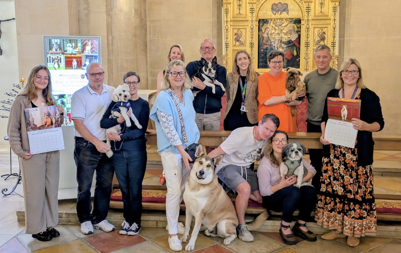 St Edmundsbury Cathedral and Sheffield Cathedral Launch 2027 Dog Calendars