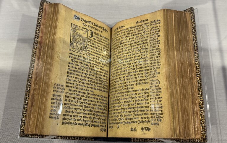 Blackburn Cathedral is hosting an exhibition marking 500 years since William Tyndale’s English New Testament was first printed
