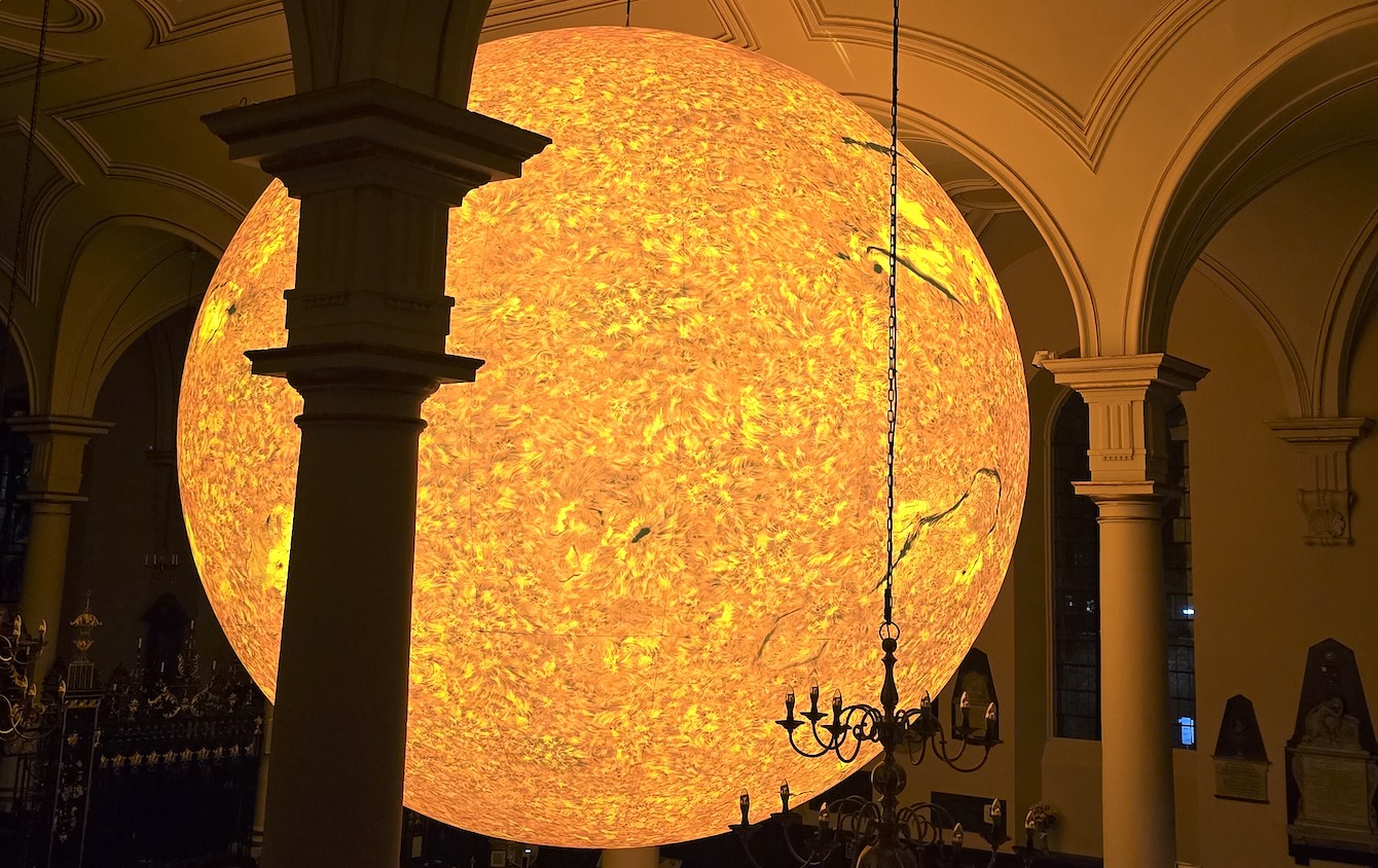 Helios has risen in Derby Cathedral to mark the launch of their centenary celebrations, offering visitors a moment of awe and wonder under the sun.